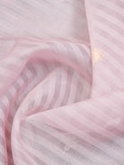 Powder Pink Organza Handloom Banarasi Saree - Sacred Weaves