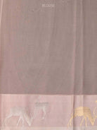 Powder Pink Booti Organza Handloom Banarasi Saree - Sacred Weaves