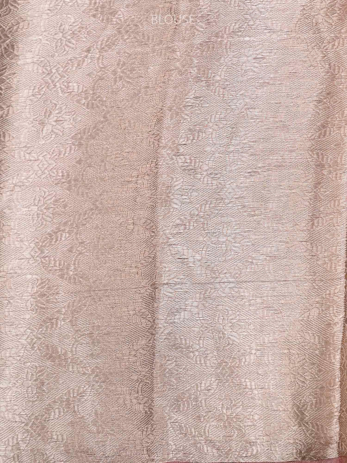 Pastel Pink Tissue Rangkat Handloom Banarasi Saree - Sacred Weaves