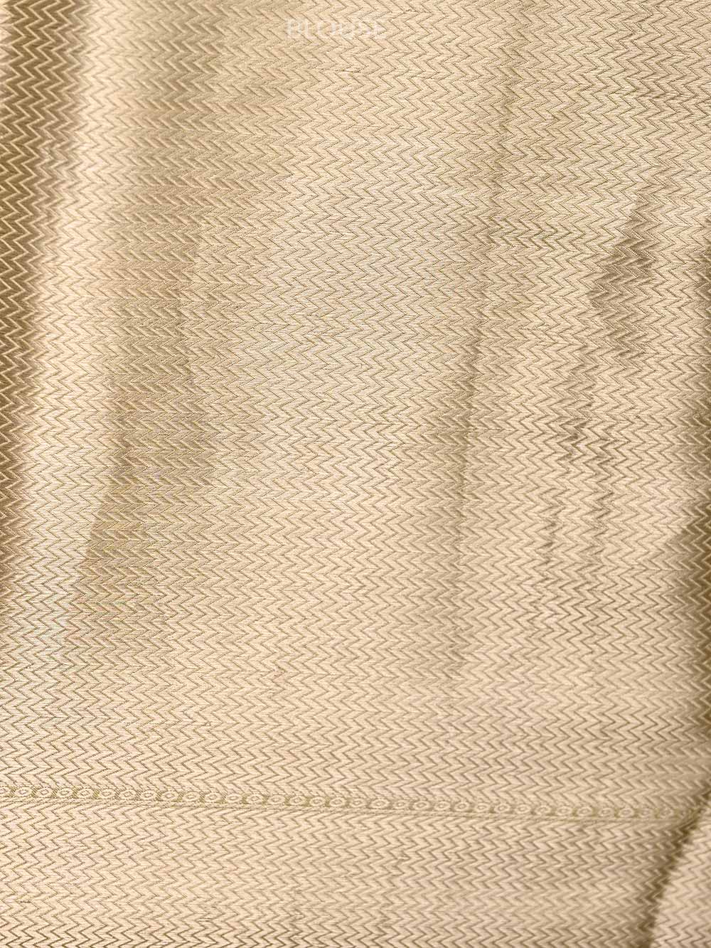 Light Yellow Tissue Brocade Handloom Banarasi Saree - Sacred Weaves