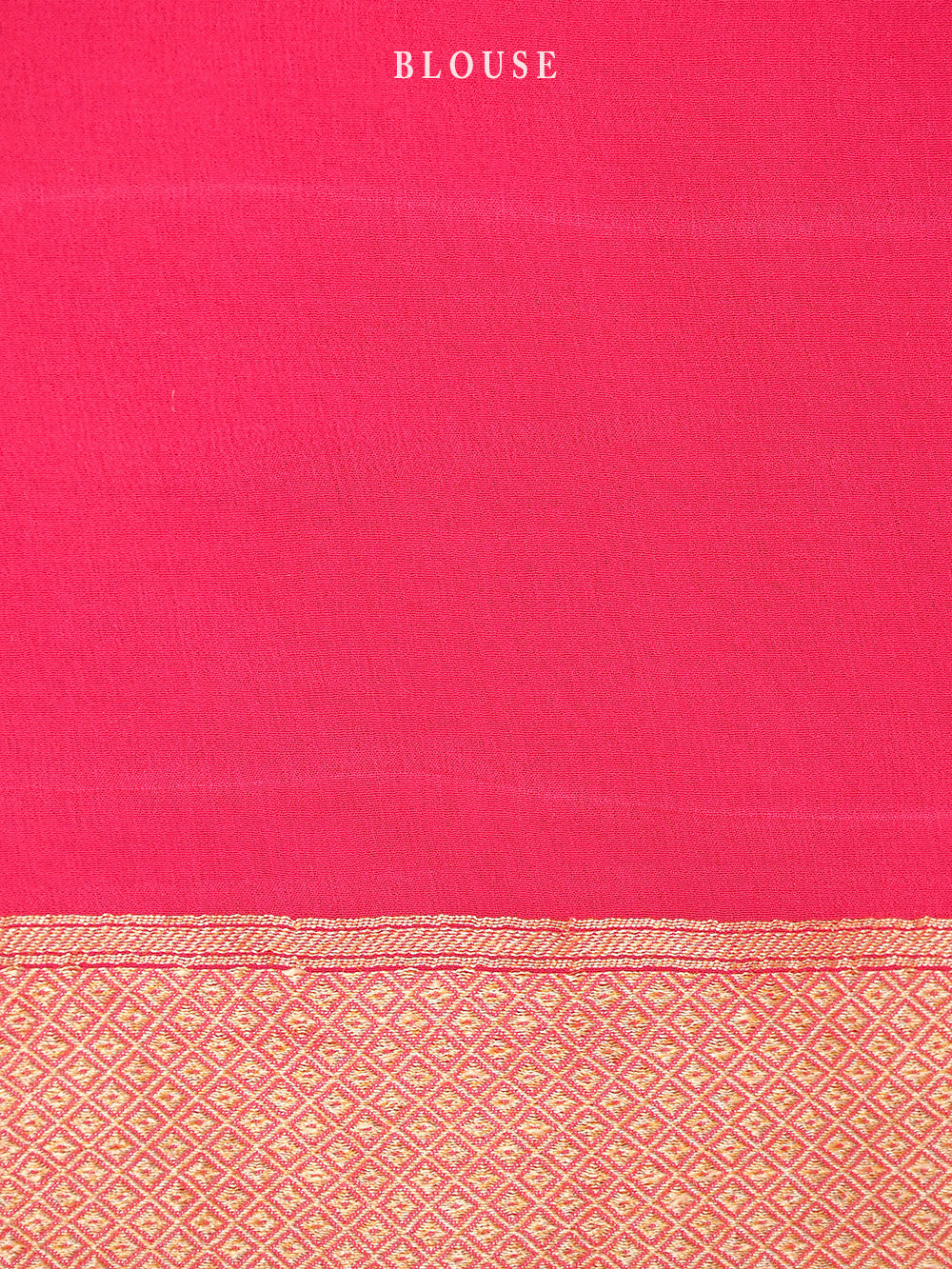 Coral Pink Booti Khaddi Georgette Handloom Banarasi Saree - Sacred Weaves