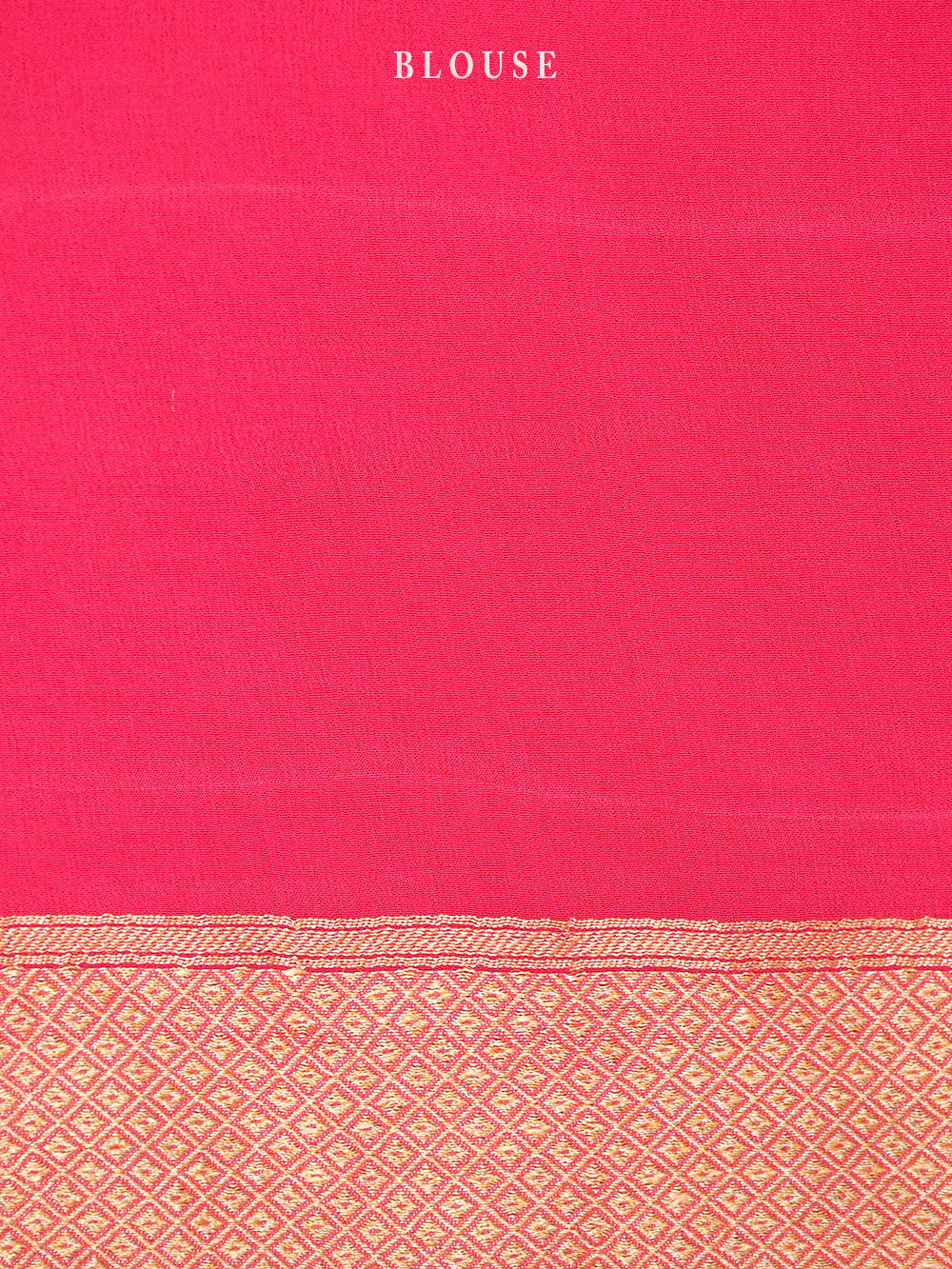 Coral Pink Booti Khaddi Georgette Handloom Banarasi Saree