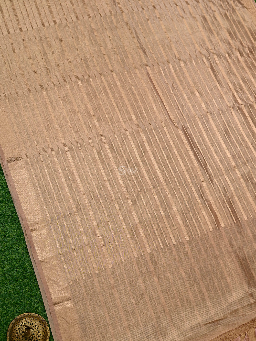 Pastel Pink Tissue Handloom Banarasi Saree - Sacred Weaves