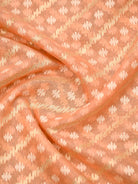 Peach Cotton Silk Handloom Banarasi Suit - Sacred Weaves