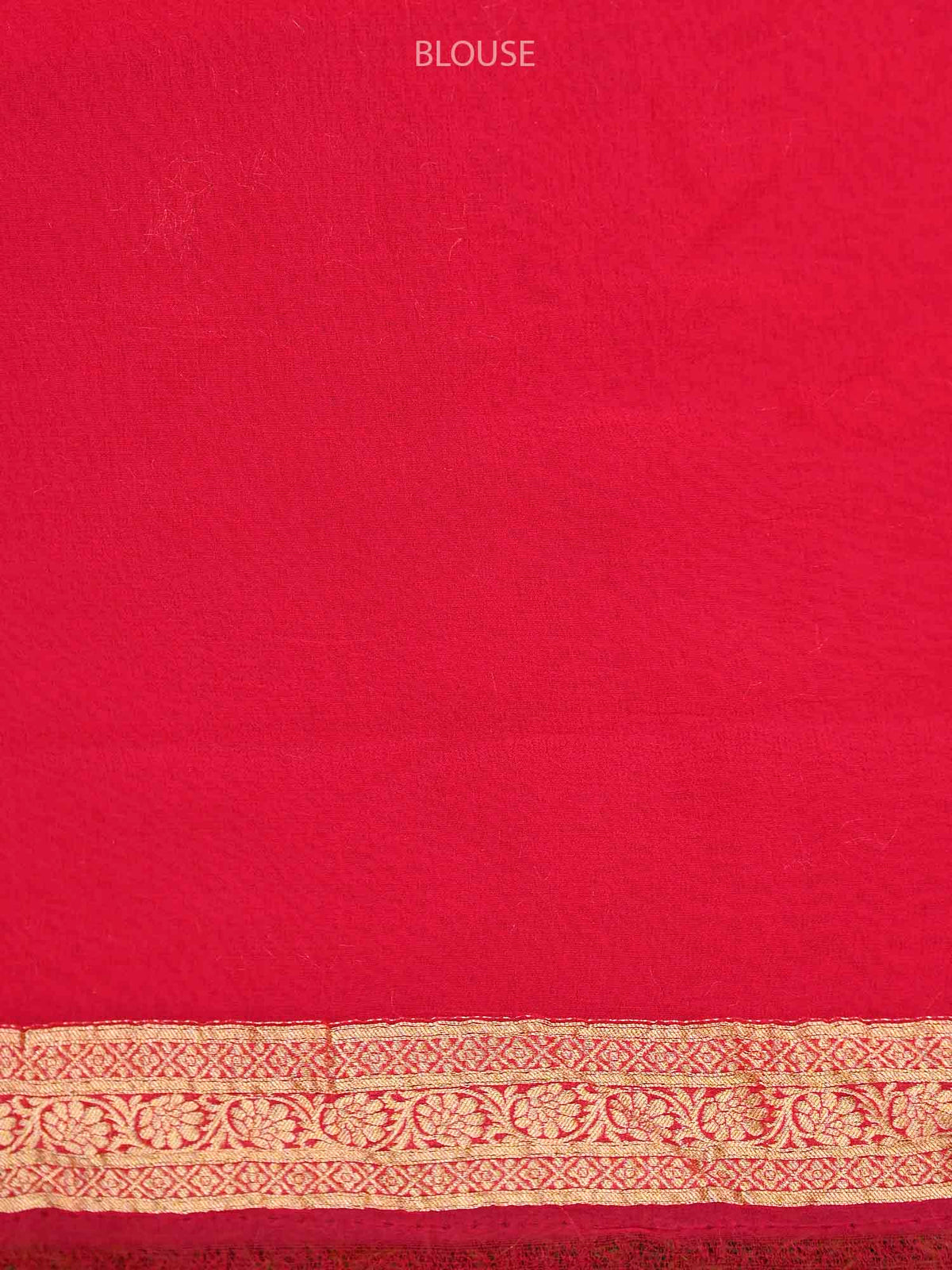 Coral Peach Jaal Khaddi Georgette Handloom Banarasi Saree - Sacred Weaves