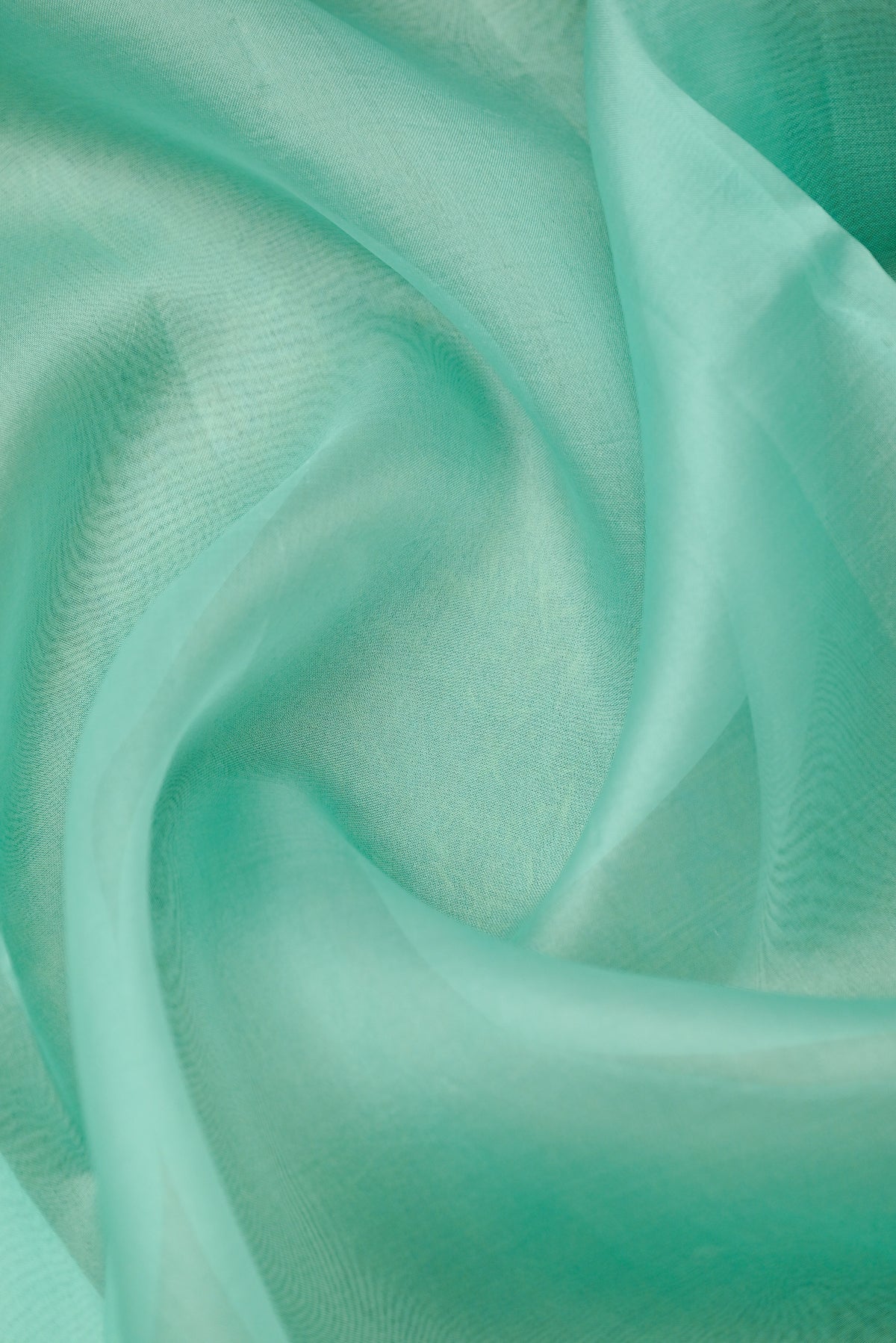 Sea Green Satin Silk Handloom Banarasi Lehenga