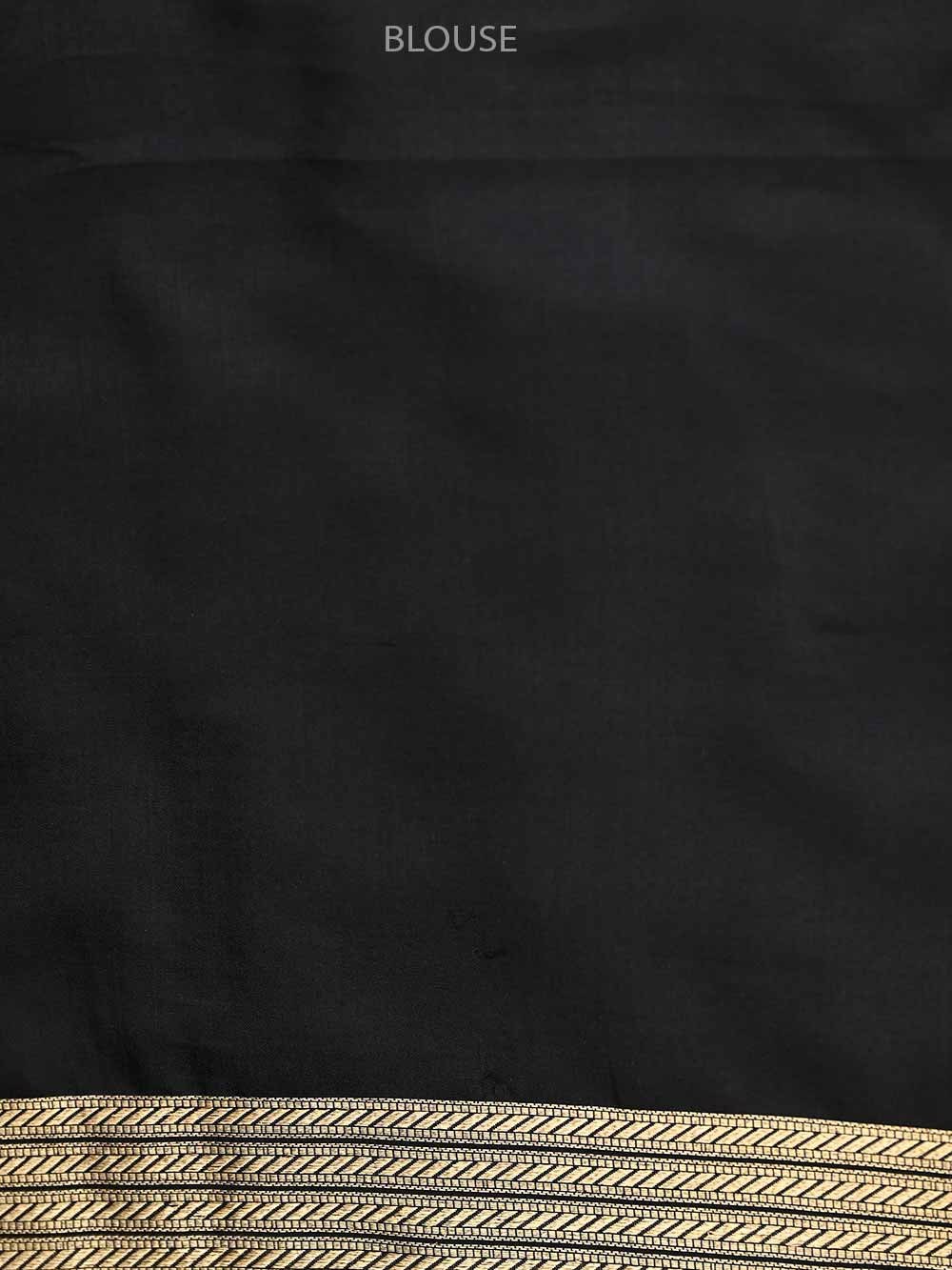 Black Katan Silk Brocade Handloom Banarasi Saree - Sacred Weaves
