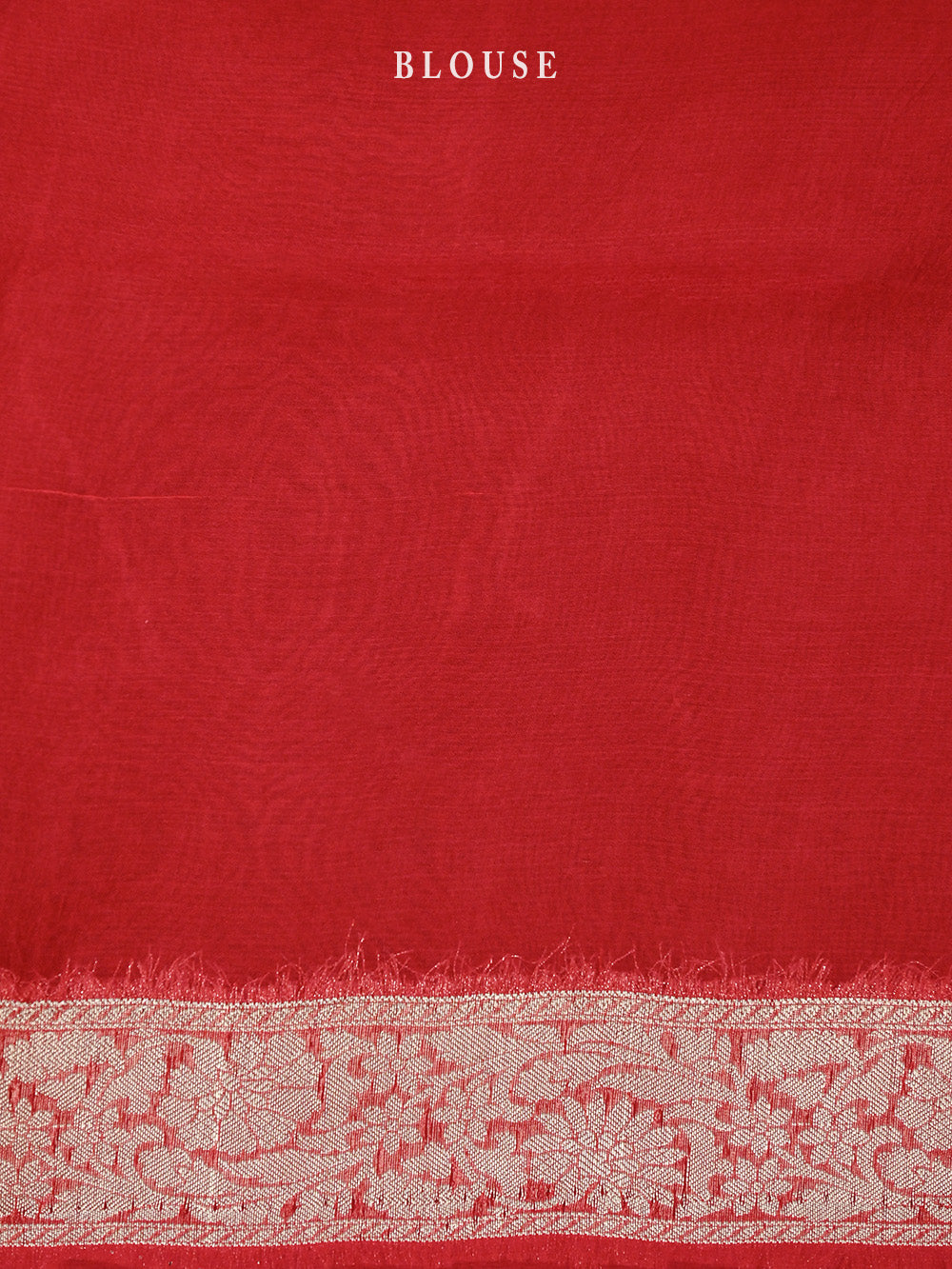 Red Check Organza Handloom Banarasi Saree - Sacred Weaves