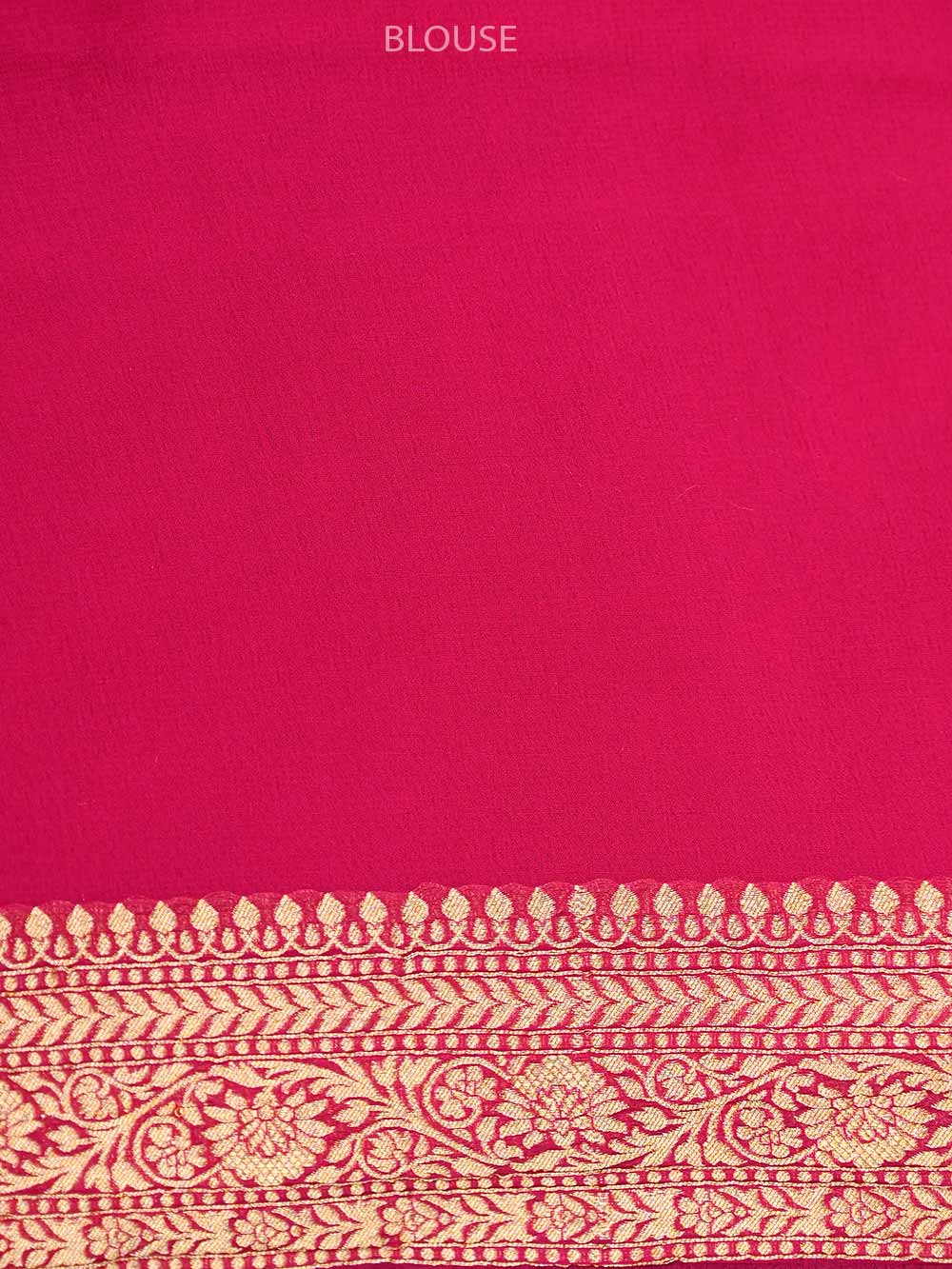 Magenta Jaal Khaddi Georgette Handloom Banarasi Saree - Sacred Weaves