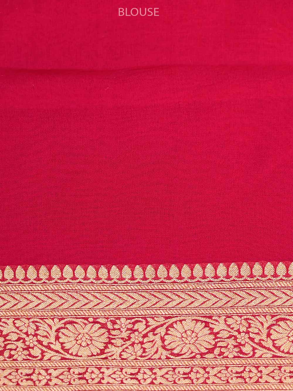 Dark Magenta Jaal Khaddi Georgette Handloom Banarasi Saree - Sacred Weaves