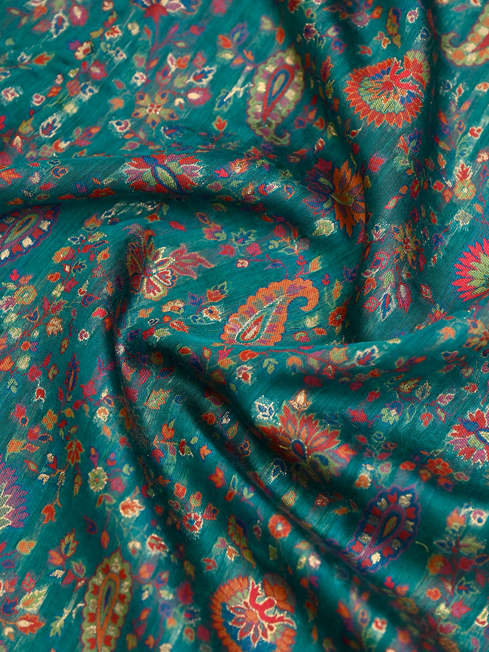 Bottle Green Pashmina Moonga Silk Handloom Banarasi Saree - Sacred Weaves