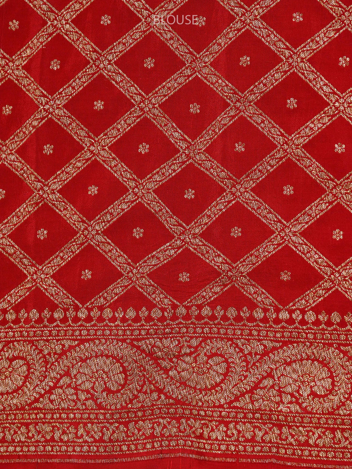 Off-White Konia Crepe Silk Booti Handloom Banarasi Saree - Sacred Weaves