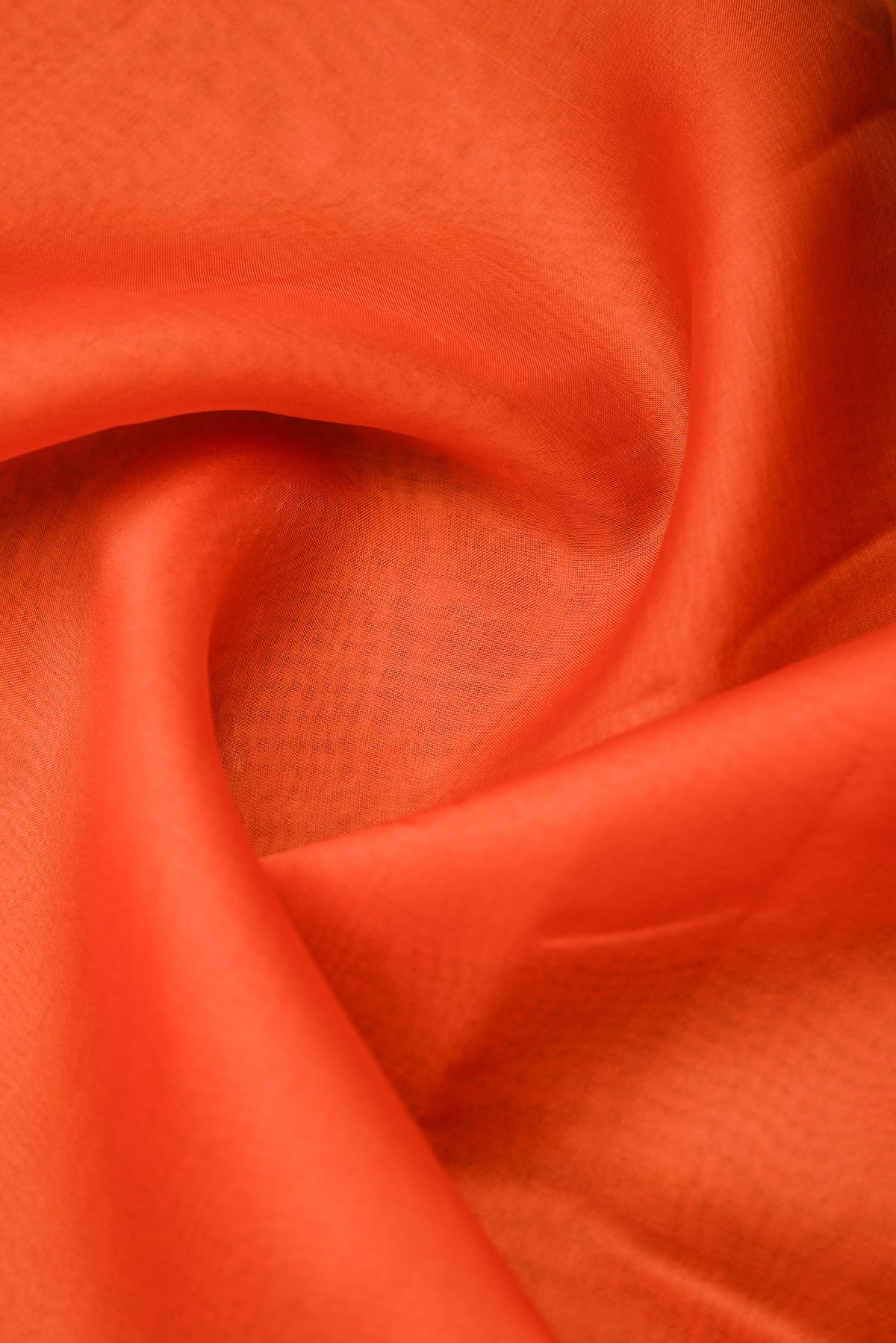 Rust Satin Silk Handloom Banarasi Lehenga