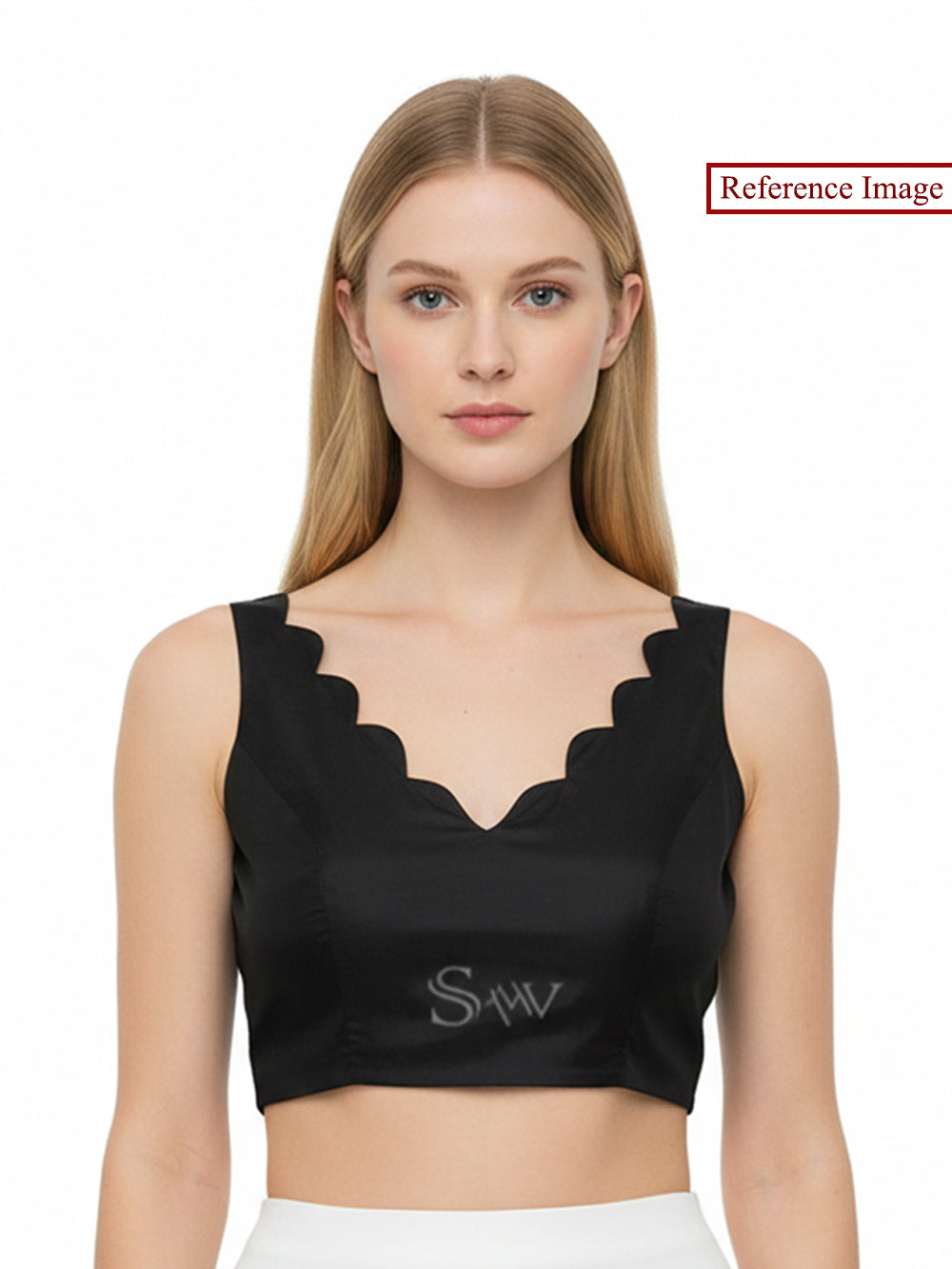 Black Katan Silk Banarasi Ready-Made Blouse - Sacred Weaves