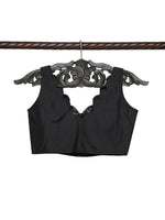 Black Katan Silk Banarasi Ready-Made Blouse - Sacred Weaves