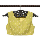 Green Meenakari Georgette Banarasi Ready-made Blouse - Sacred Weaves