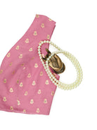 Pink Meenakari Georgette Banarasi Ready-made Blouse - Sacred Weaves
