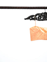 Pastel Orange Cotton Silk Banarasi Ready-made Blouse