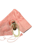 Pink Uppada Silk Banarasi Ready-Made Blouse - Sacred Weaves
