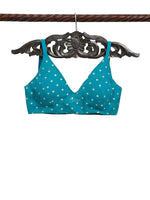 Teal Green Georgette Banarasi Ready-Made Blouse - Sacred Weaves