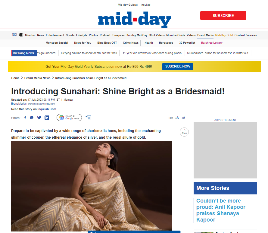 Introducing Sunahari: Shine Bright as a Bridesmaid!