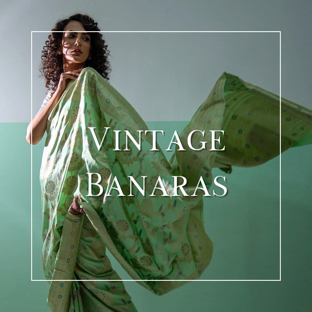 Vintage Banarasi Sarees by Sacred Weaves