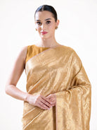 Pastel Pink Tissue Brocade Handloom Banarasi Saree - Sacred Weaves