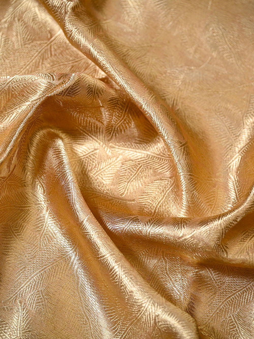 Pastel Pink Tissue Brocade Handloom Banarasi Saree - Sacred Weaves