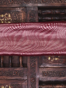 Maroon Silk Brocade Handloom Banarasi Saree - Sacred Weaves