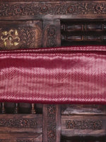 Magenta Silk Brocade Handloom Banarasi Saree