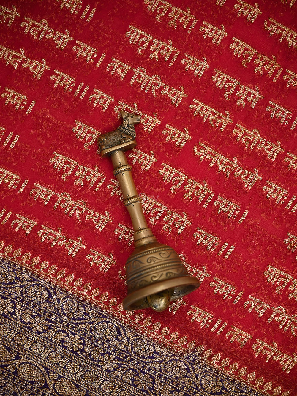 Red Mantra Khaddi Georgette Handloom Banarasi Saree - Sacred Weaves