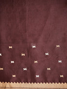 Wine Sona Roopa Booti Katan Silk Handloom Banarasi Suit - Sacred Weaves