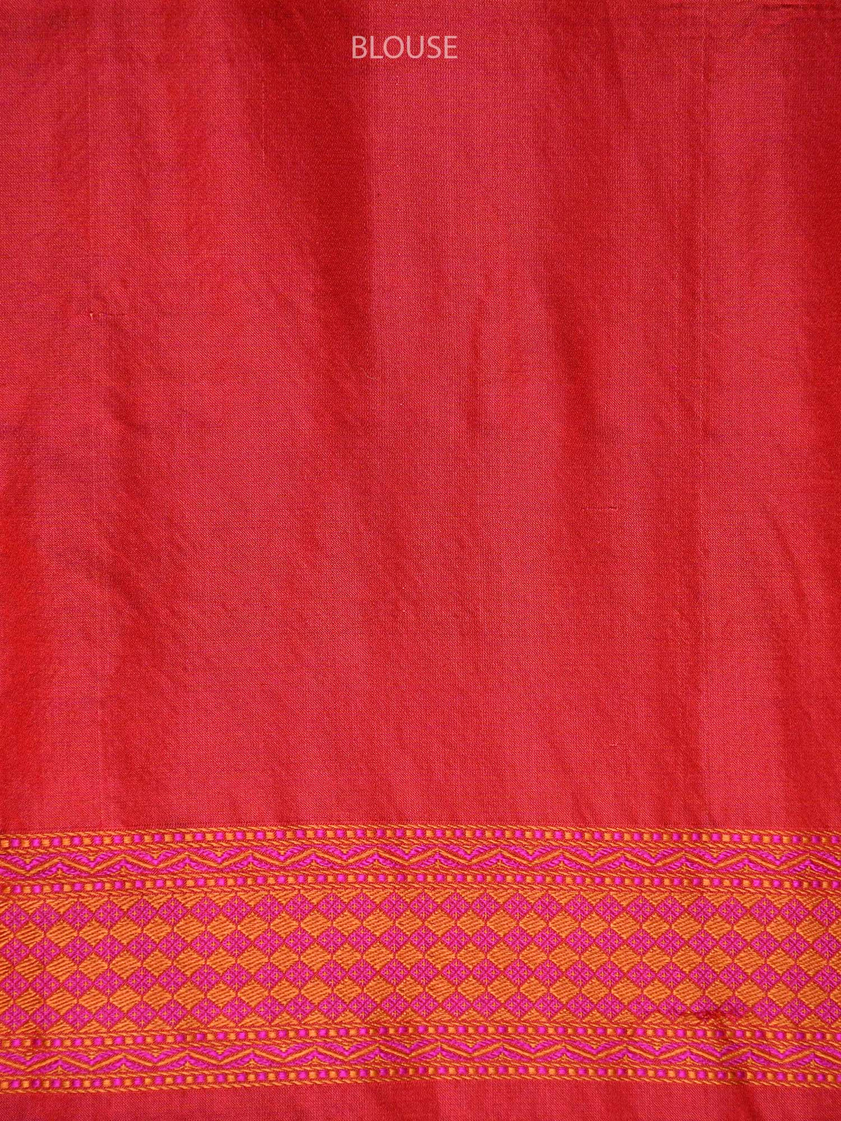 Red-Magenta Tanchoi Silk Handloom Banarasi Saree - Sacred Weaves