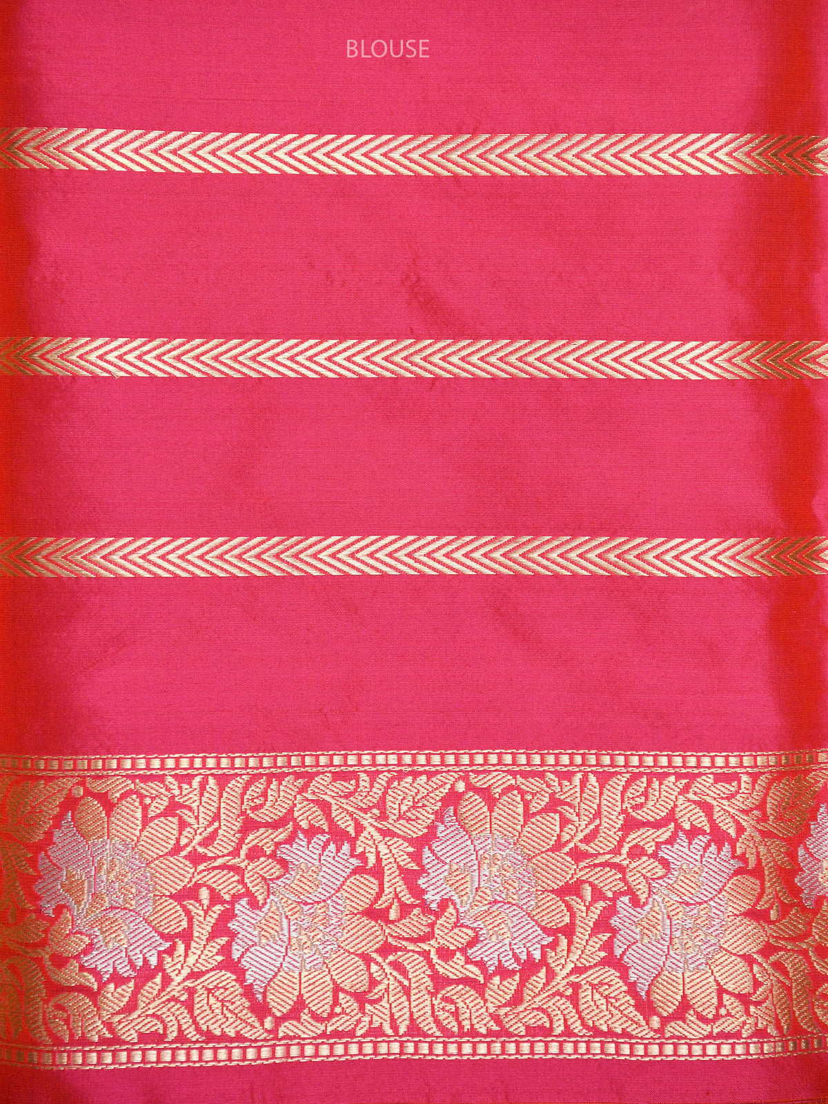 Pink Orange Jaal Katan Silk Handloom Banarasi Saree - Sacred Weaves