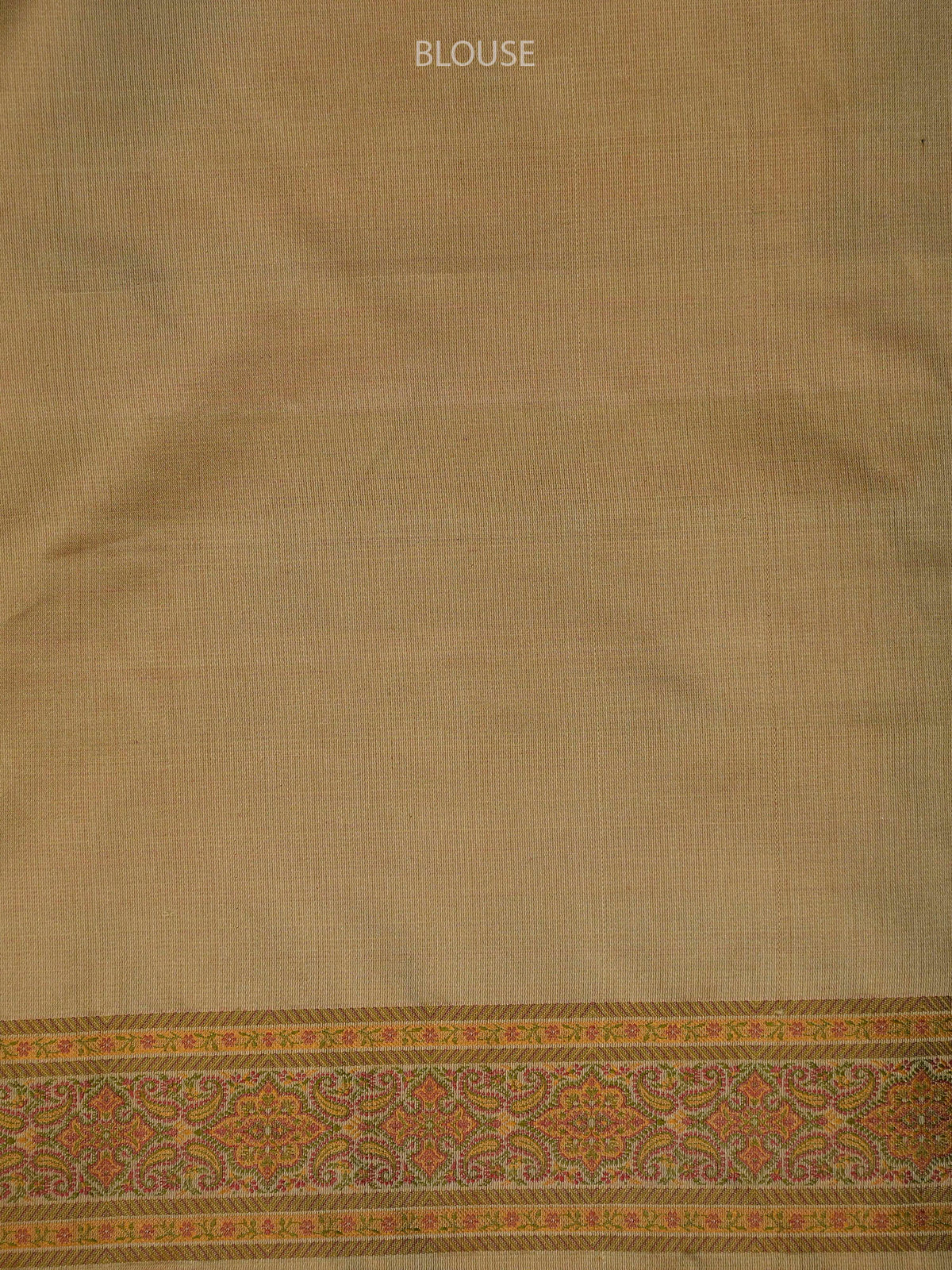 Beige Tanchoi Silk Handloom Banarasi Saree - Sacred Weaves