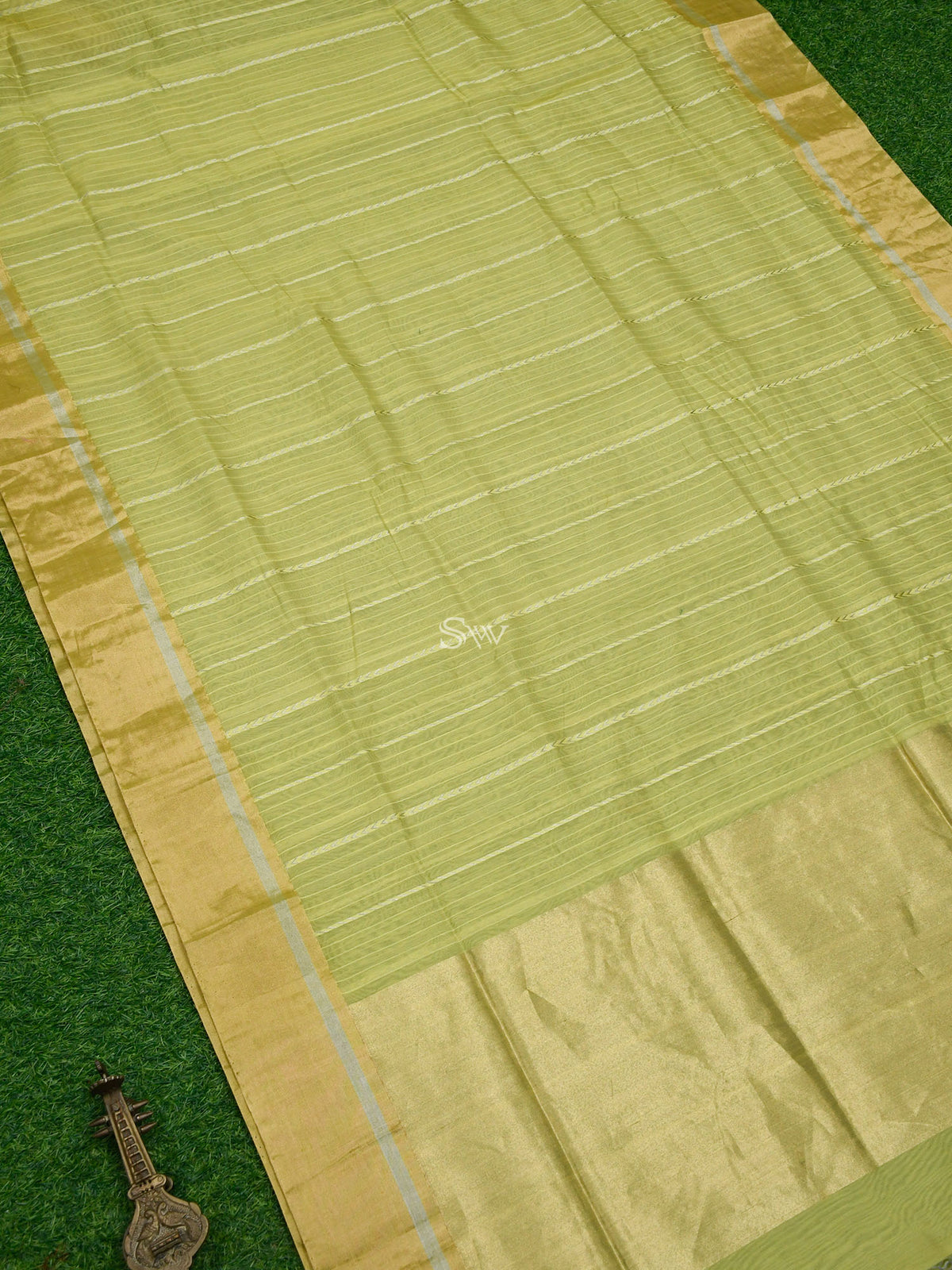 Pastel Yellow Chanderi Silk Handloom Banarasi Saree - Sacred Weaves