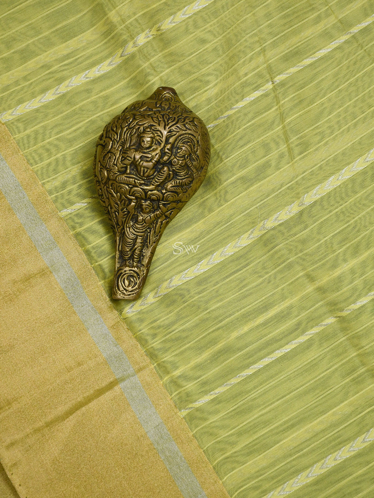 Pastel Yellow Chanderi Silk Handloom Banarasi Saree - Sacred Weaves