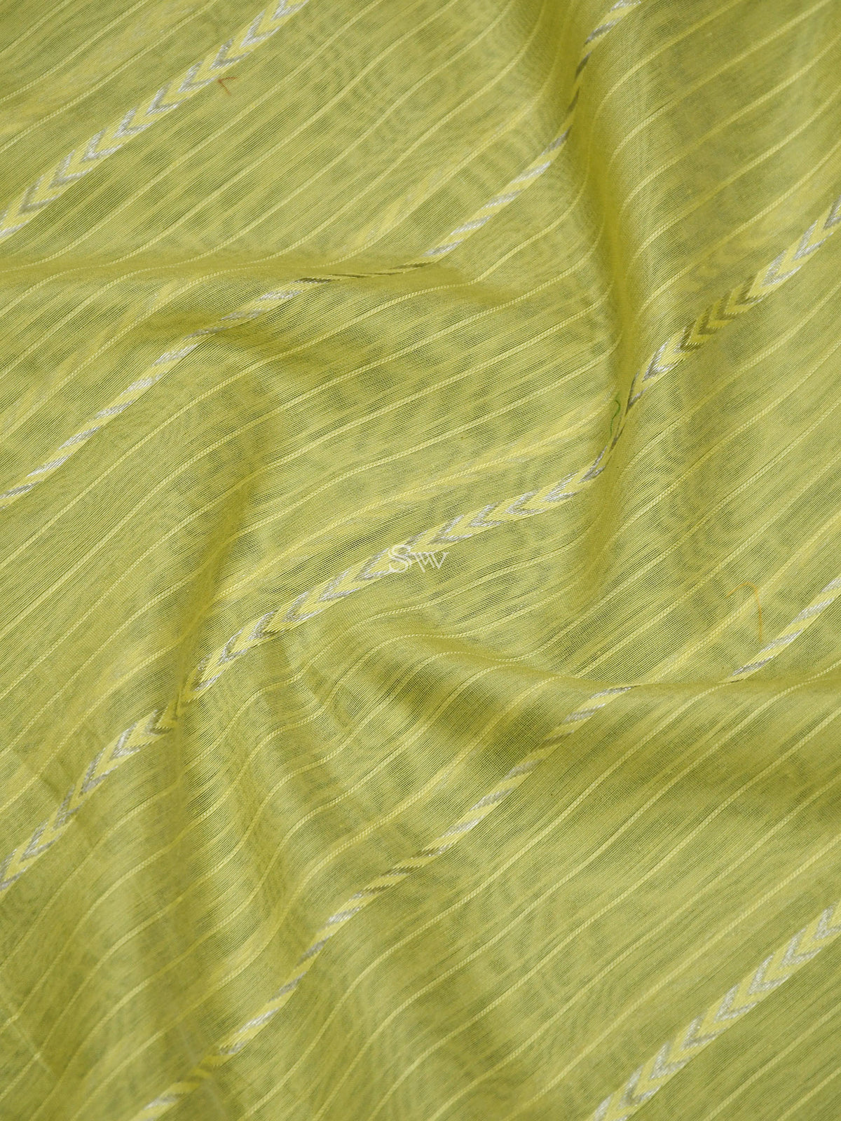 Pastel Yellow Chanderi Silk Handloom Banarasi Saree - Sacred Weaves