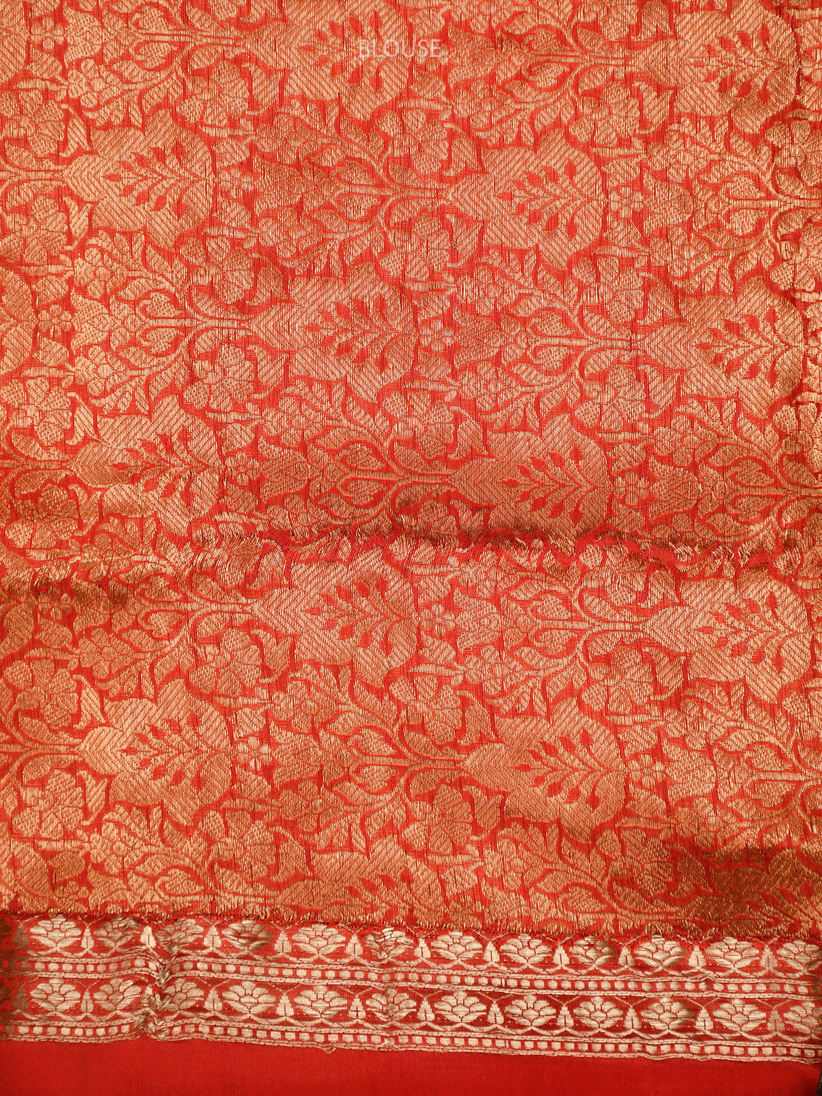 Red Katan Silk Handloom Banarasi Saree - Sacred Weaves