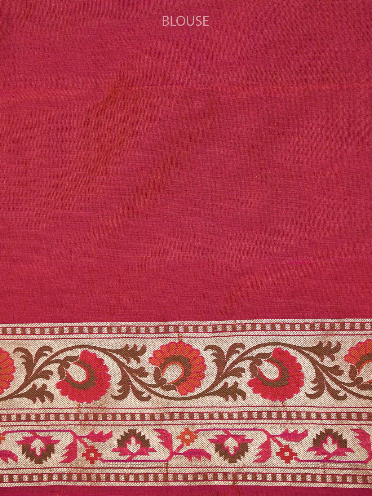 Pink Orange Meenakaari Katan Silk Handloom Banarasi Saree - Sacred Weaves