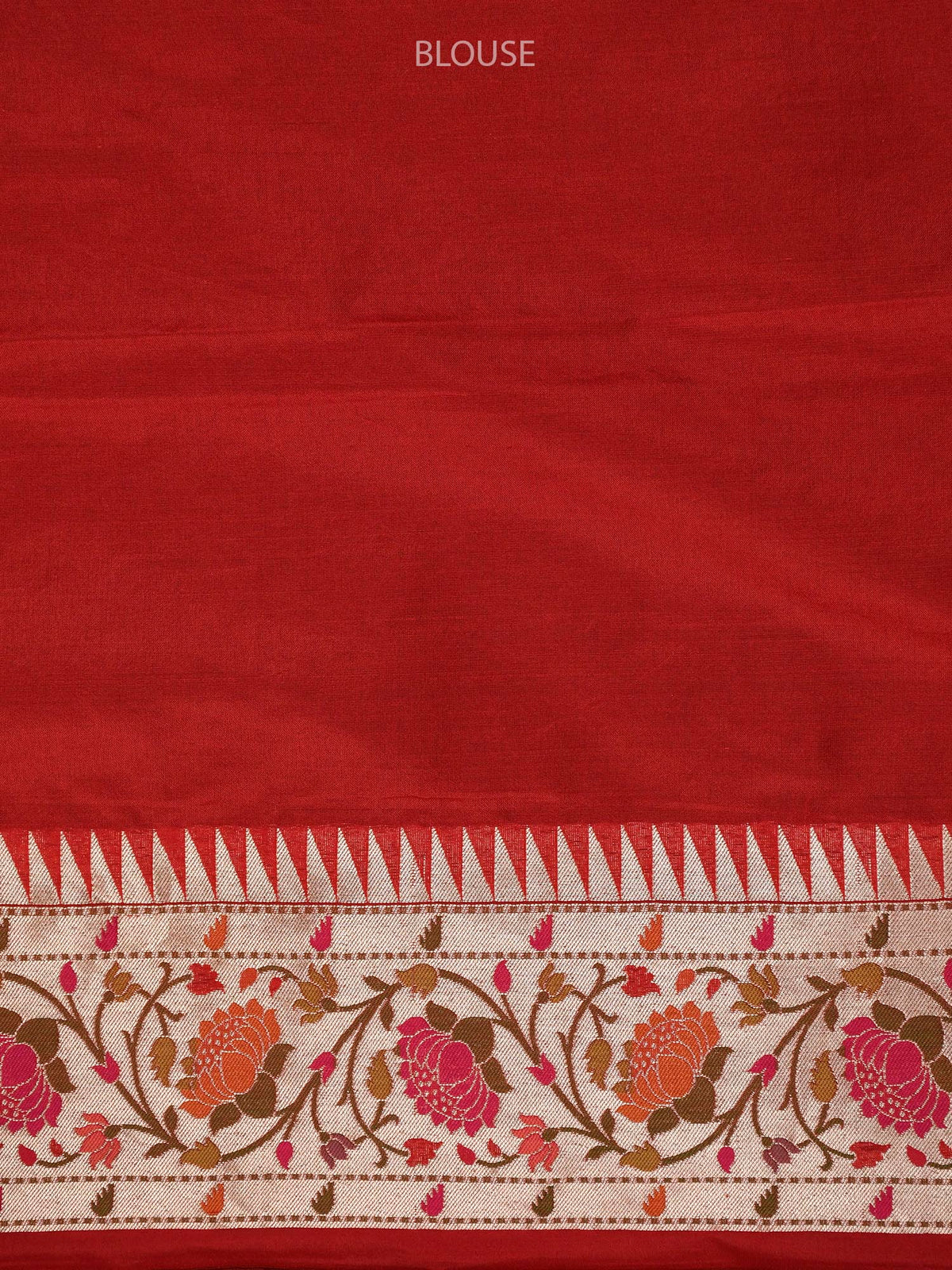 Red Katan Silk Handloom Banarasi Saree - Sacred Weaves