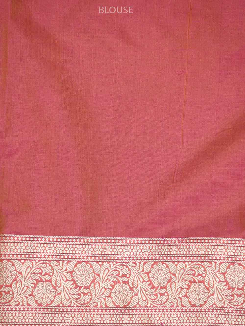Pink Orange Booti Katan Silk Uppada Handloom Banarasi Saree - Sacred Weaves