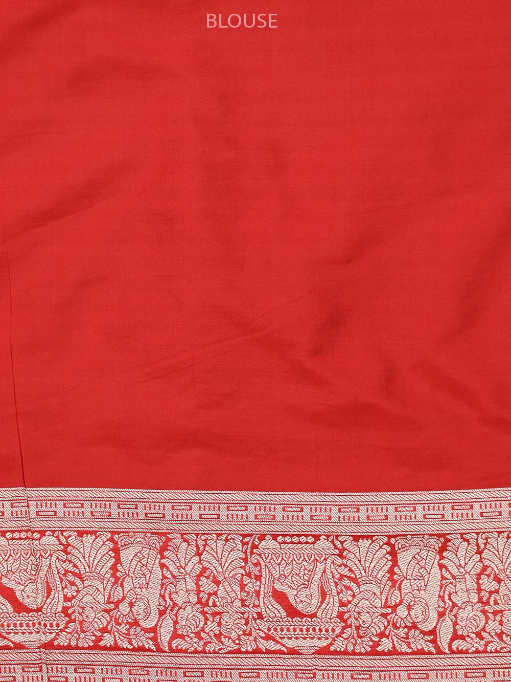 Red Shikargah Katan Silk Handloom Banarasi Saree - Sacred Weaves