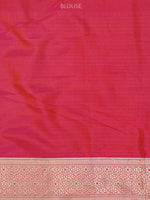 Pink Meenakari Uppada Katan Silk Handloom Banarasi Saree - Sacred Weaves