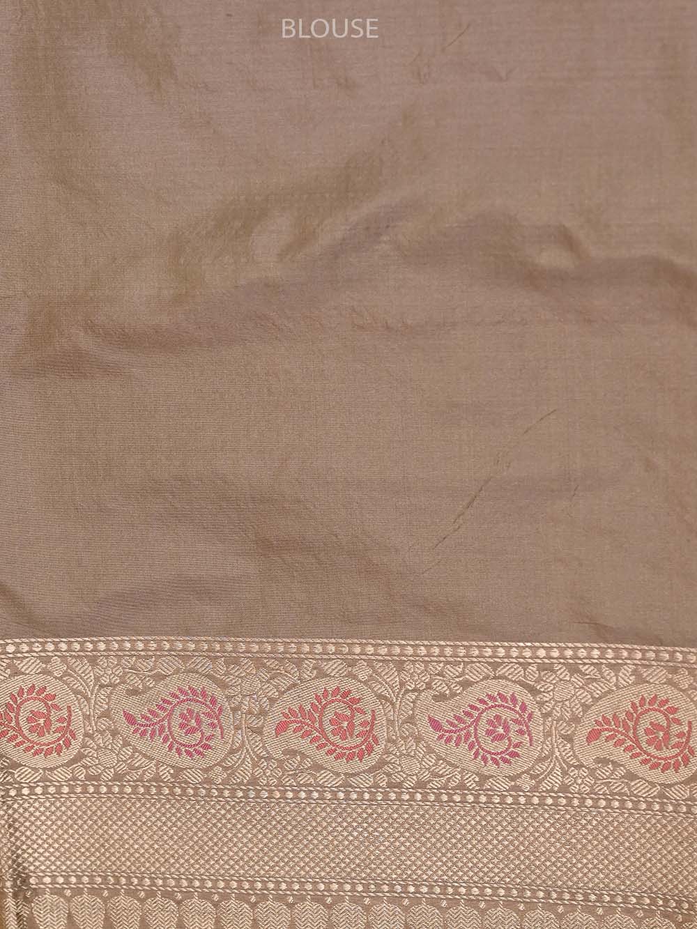 Pastel Peach Meenakari Uppada Katan Silk Handloom Banarasi Saree - Sacred Weaves