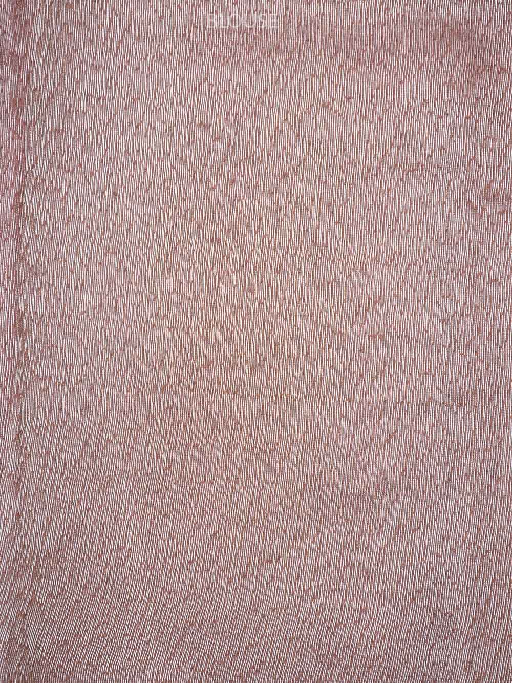 Pastel Pink Rangkat Linen Handloom Banarasi Saree - Sacred Weaves
