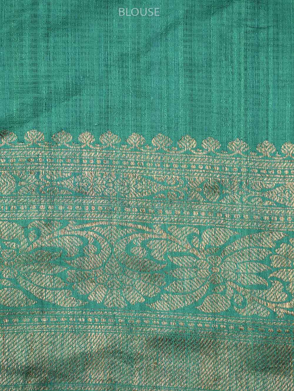 Magenta Boota Dupion Silk Handloom Banarasi Saree - Sacred Weaves