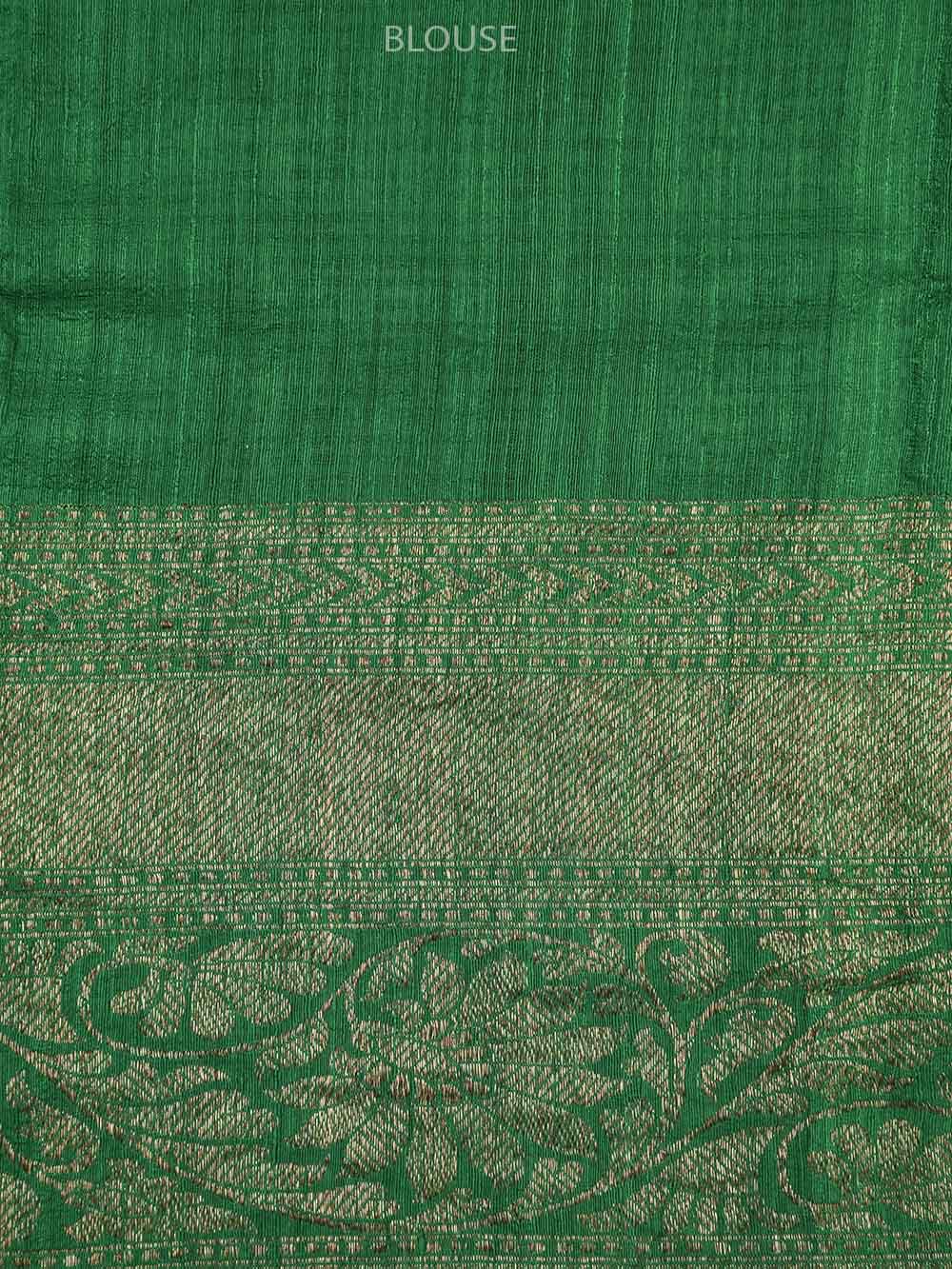  Red Boota Dupion Silk Handloom Banarasi Saree - Sacred Weaves