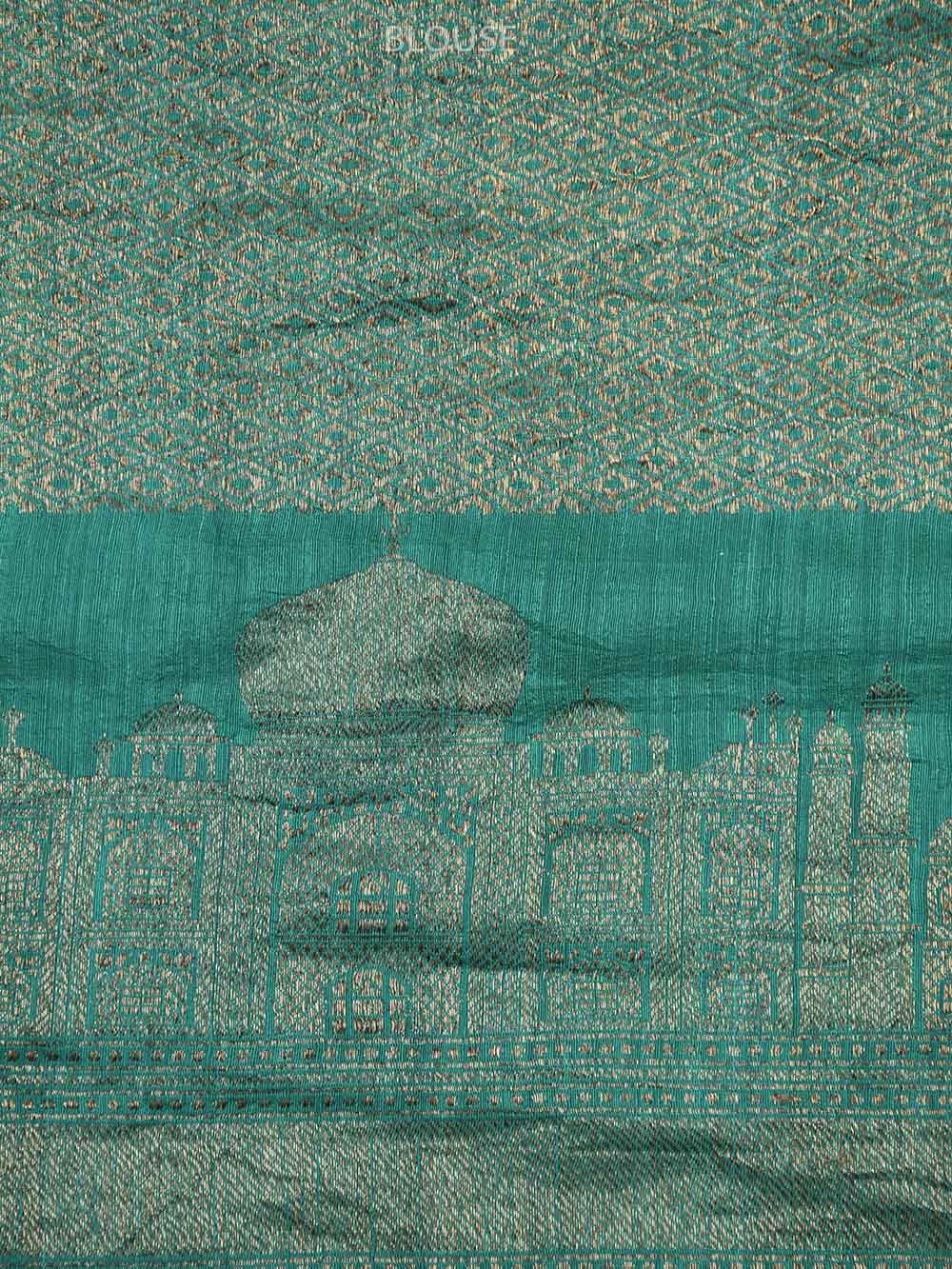 Magenta Plain Dupion Silk Handloom Banarasi Saree - Sacred Weaves