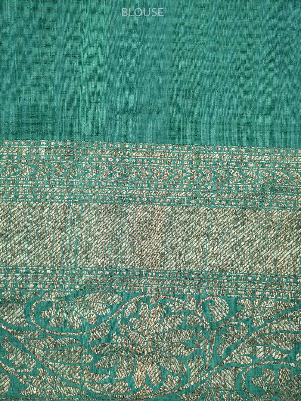 Magenta Boota Dupion Silk Handloom Banarasi Saree - Sacred Weaves